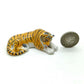 Set of 4 Tiger Ceramic Figurine Miniature Statue