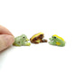 3 Tiny Frogs Ceramic Figurine, Amphibian Statue