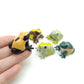 5 Frogs Figurines