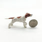 Set of 2 English Pointer Dog Ceramic Figurine Animal Miniature Statue