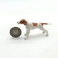 Set of 2 English Pointer Dog Ceramic Figurine Animal Miniature Statue