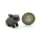 3 Pot-Bellied Kurobuta Pig Ceramic Figurines Statue