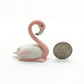 Flamingo Bird Family Ceramic Figurine Miniature Statue
