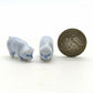 Set of 3 Pigs Figurine Ceramic Miniature Statue