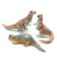 3 Dinosaur Ceramic Figurine Statue