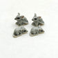 Set of 4 Tiny Rat Mouse Mice Gray Ceramic Figurine Dollhouse Miniature Gray