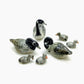 Geese Bird Bird Figurine Ceramic Miniature Family Statue