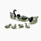Geese Bird Bird Figurine Ceramic Miniature Family Statue
