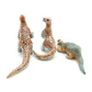 3 Dinosaur Ceramic Figurine Statue