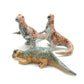 3 Dinosaur Ceramic Figurine Statue
