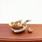 Ceramic Porcelain Miniature Duck Shaped Teapot with Copper Handle, Benjarong patterns Golden Dots, Dollhouse Decor, Gift for Teapot Lovers