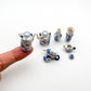 Antique Old China Fish Grass Pattern Teapots and Vases