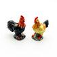 Charming Countryside Ceramic Chicken Family Figurines - Hand-Painted Barnyard Collectibles, Gift for Farm Animal Figurines Collectors