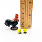 Charming Countryside Ceramic Chicken Family Figurines - Hand-Painted Barnyard Collectibles, Gift for Farm Animal Figurines Collectors