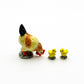 Charming Countryside Ceramic Chicken Family Figurines - Hand-Painted Barnyard Collectibles, Gift for Farm Animal Figurines Collectors