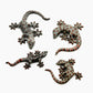 4 Grey Gecko Lizard